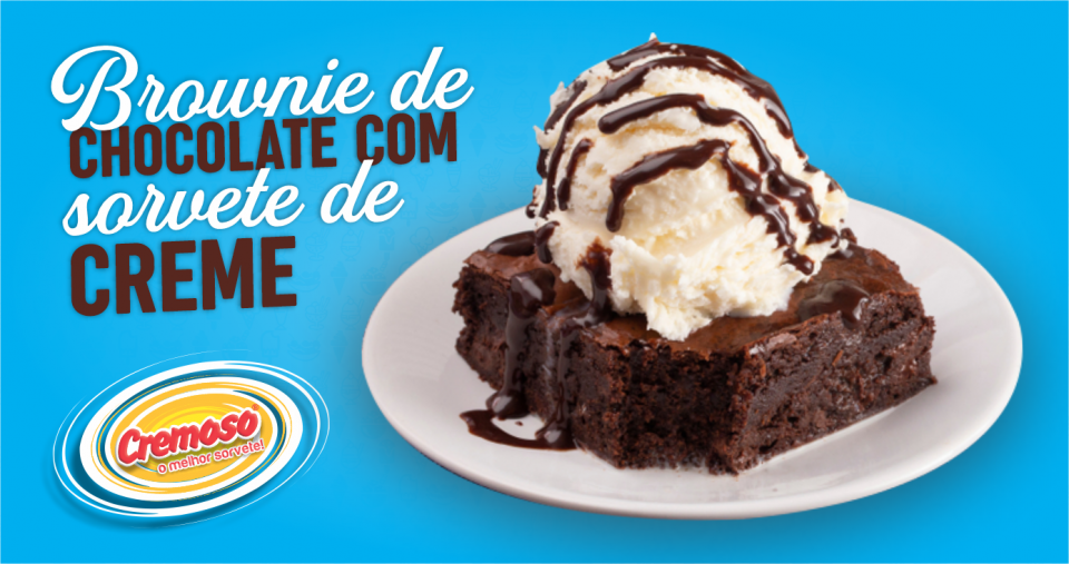 3 em 1 Brownie com Sorvete